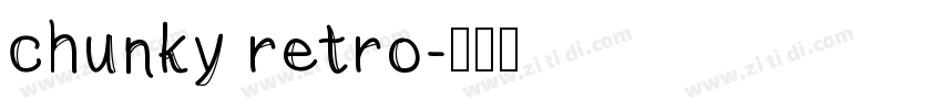 chunky retro字体转换